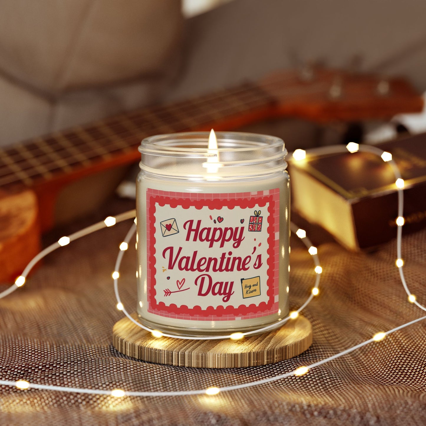 Valentine’s Day Scented Candle — Coconut Apricot Wax (4oz & 9oz)