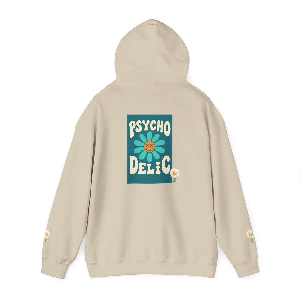 Psychedelic Floral Hoodie, Cozy Sweatshirt for Casual Style, Gift for Flower Lovers, Cute Streetwear, Spring Fashion, Art Tee
