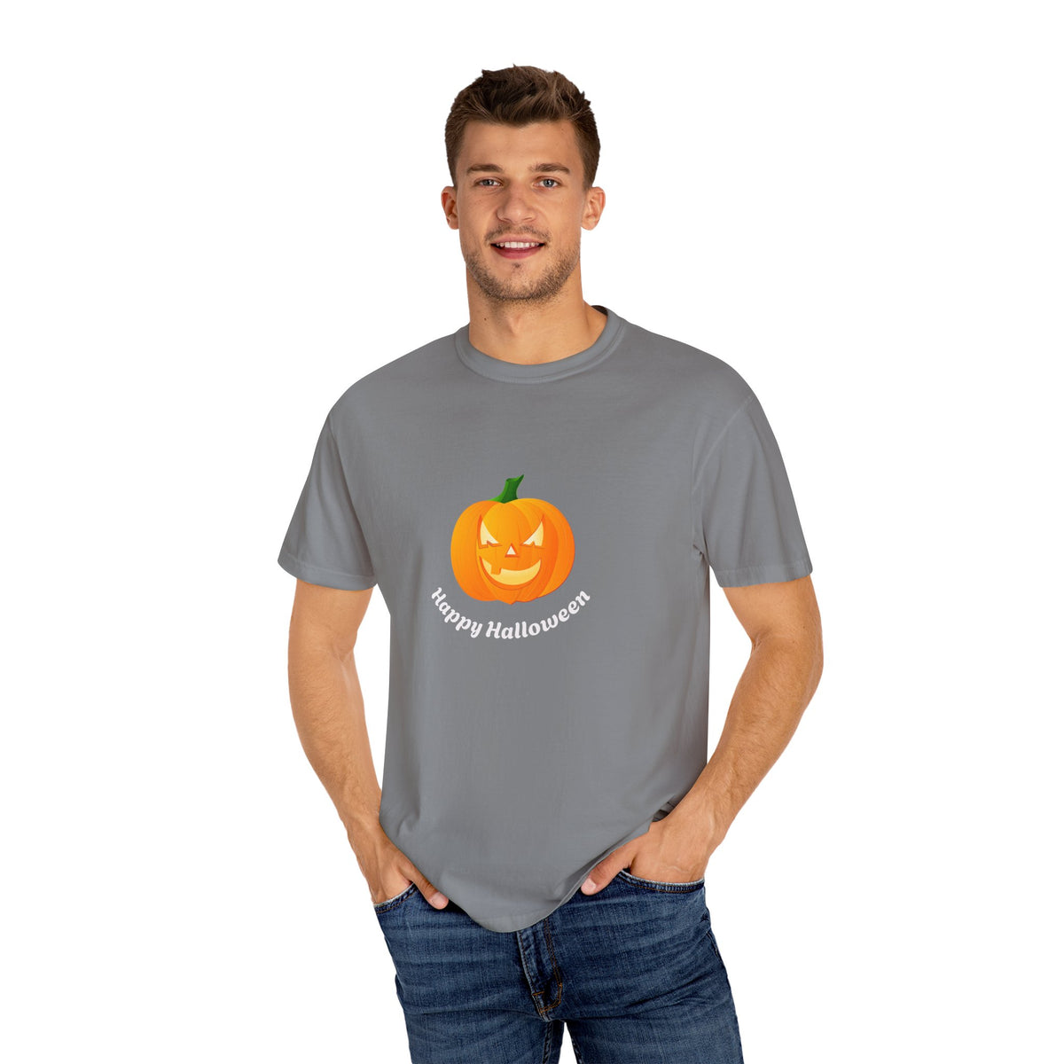 Halloween Pumpkin T-Shirt, Unisex Fall Shirt, Spooky Tee, Autumn Casual Wear, Trick or Treat Costume