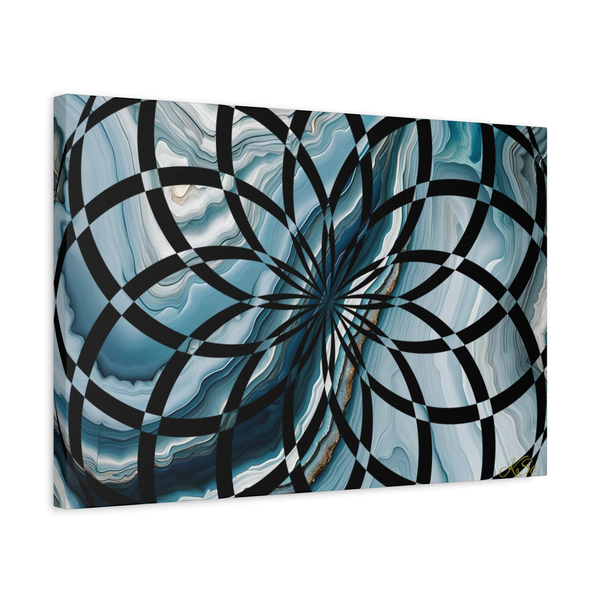 Abstract Geometric Art Canvas Print, Modern Wall