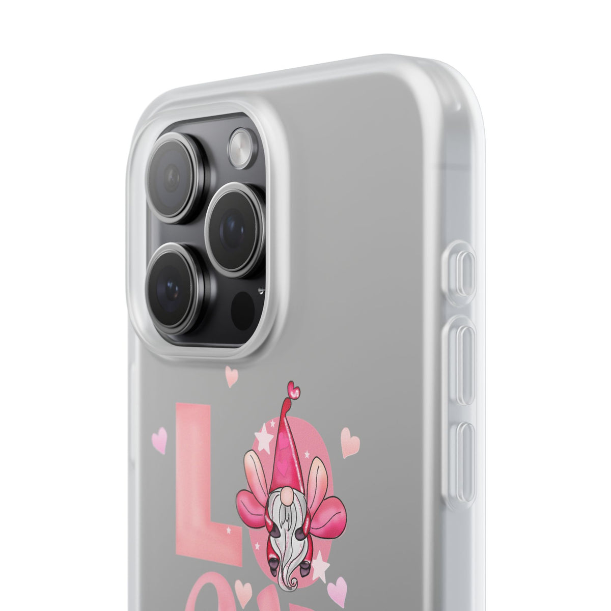 Love Gnome Phone Case — Cute Pink Valentine Flexi Case