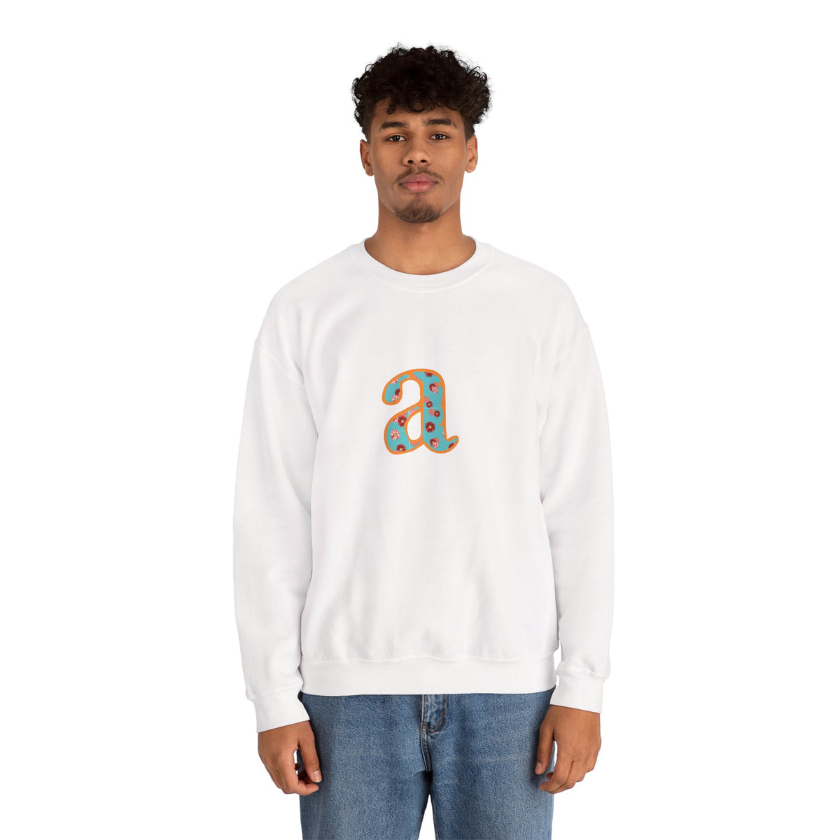 Personalized Initial Sweatshirt, Cozy Unisex Crewneck, Custom Gift for Her, Monogrammed Apparel, Perfect for Birthdays and Holidays