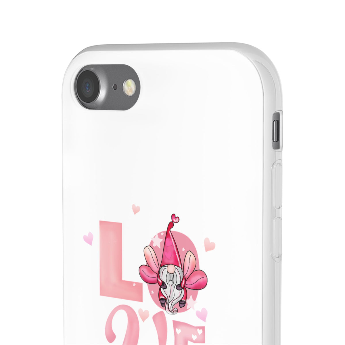 Love Gnome Phone Case — Cute Pink Valentine Flexi Case