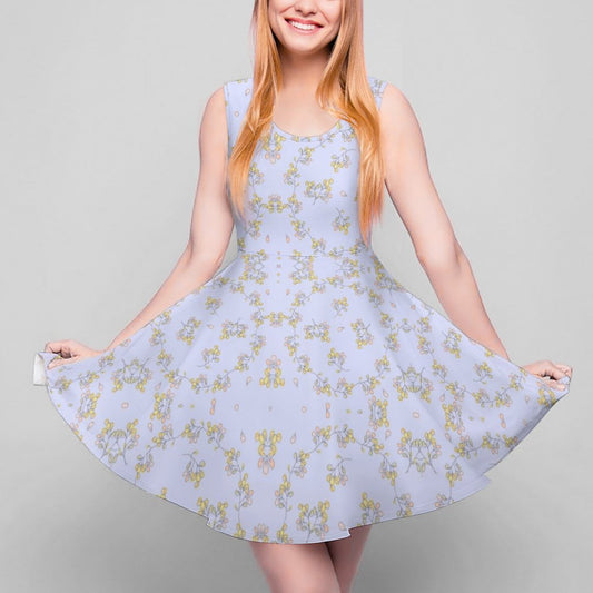 Round Neck Sleeveless Dress Styles