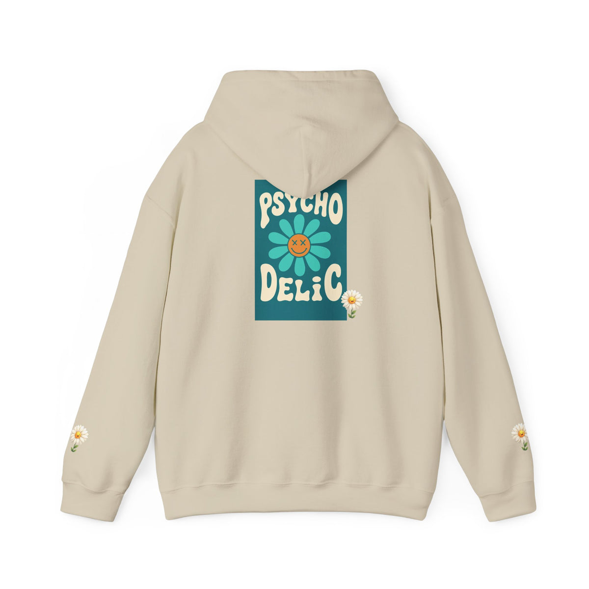Psychedelic Floral Hoodie, Cozy Sweatshirt for Casual Style, Gift for Flower Lovers, Cute Streetwear, Spring Fashion, Art Tee