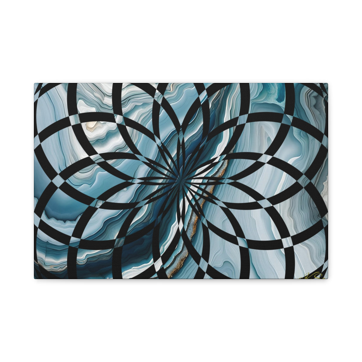 Abstract Geometric Art Canvas Print, Modern Wall