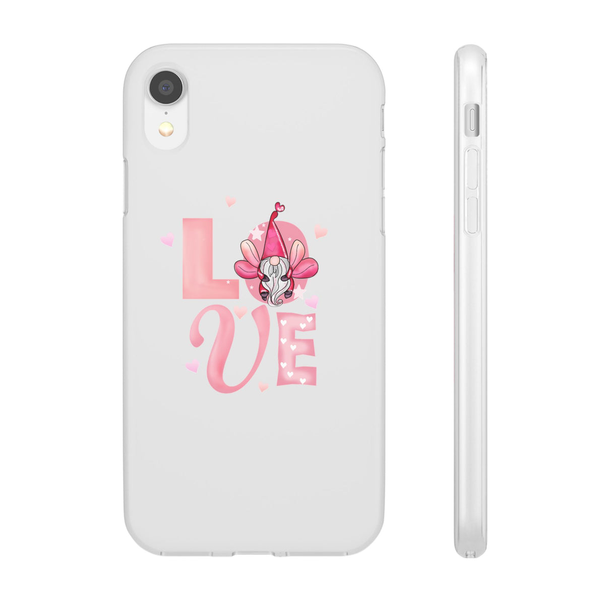 Love Gnome Phone Case — Cute Pink Valentine Flexi Case