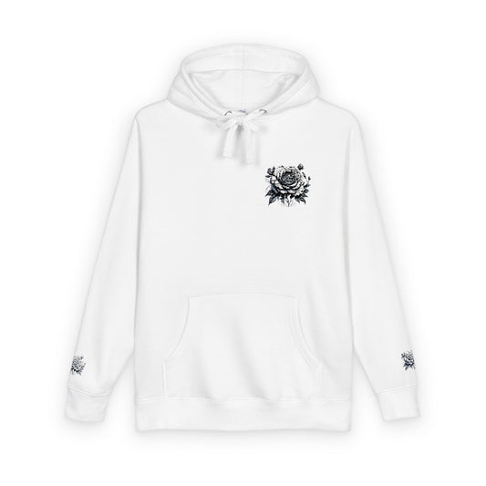 Floral Print Fleece Hoodie - Cozy Streetwear for All Seasons, Perfect Gift for Friends, Trendy Casual Wear, Spring Fashion