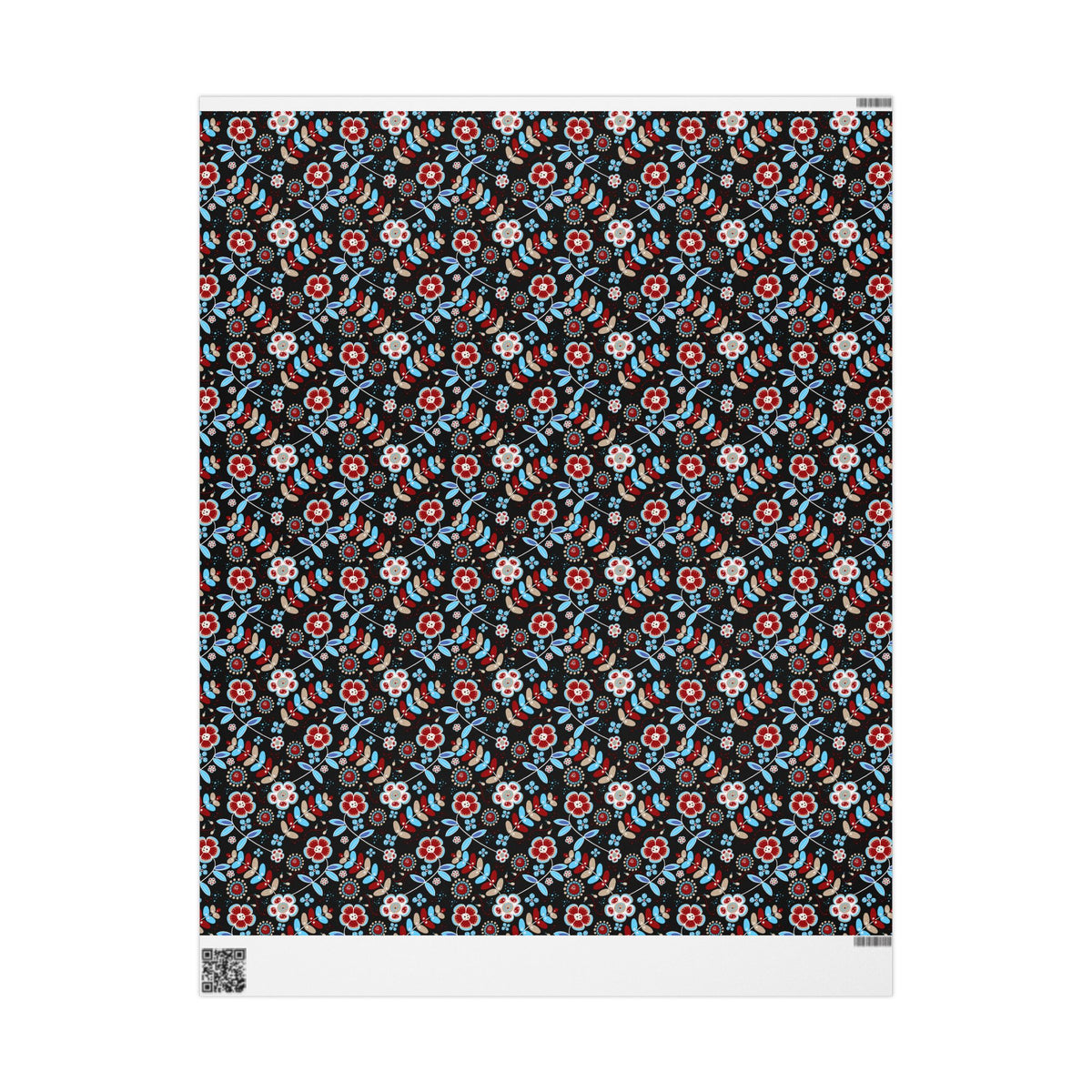 Festive Wrapping Paper Roll, Colorful Floral Gift Wrap for Holidays, Birthdays, Special Occasions, Unique Christmas Gift Wrap