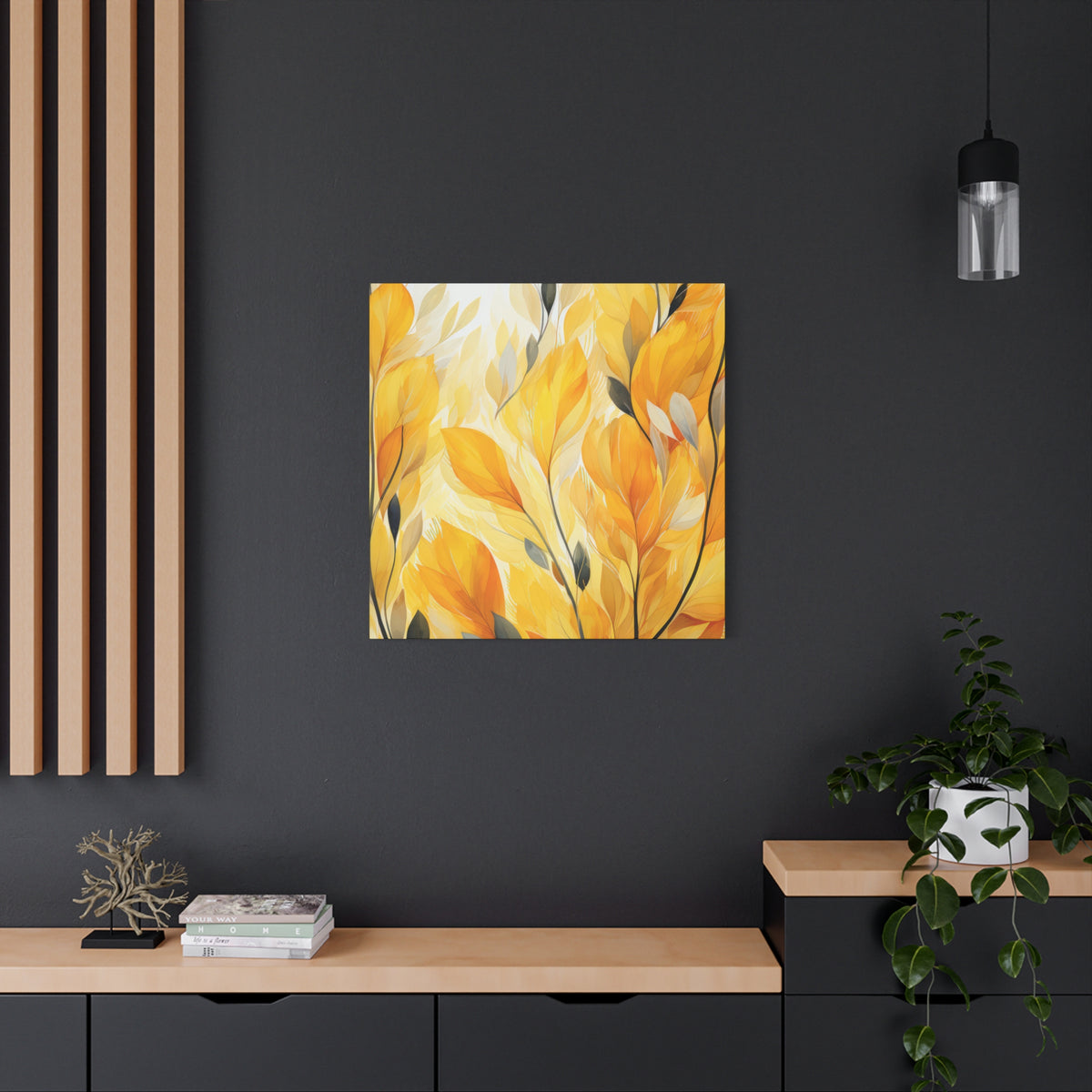 Gorgeous Yellow Matte Canvas Art Print, Stretched, 1.25"