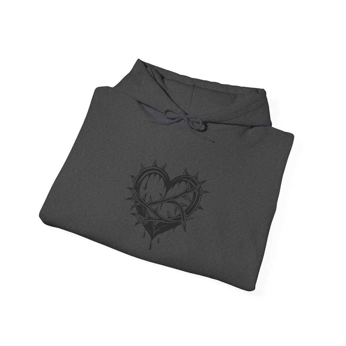 Chic Hooded Sweatshirt with Heart Design - Cozy Streetwear, Perfect Gift for Friends, Casual Style, Empowering Sayings, Unisex Fashion
