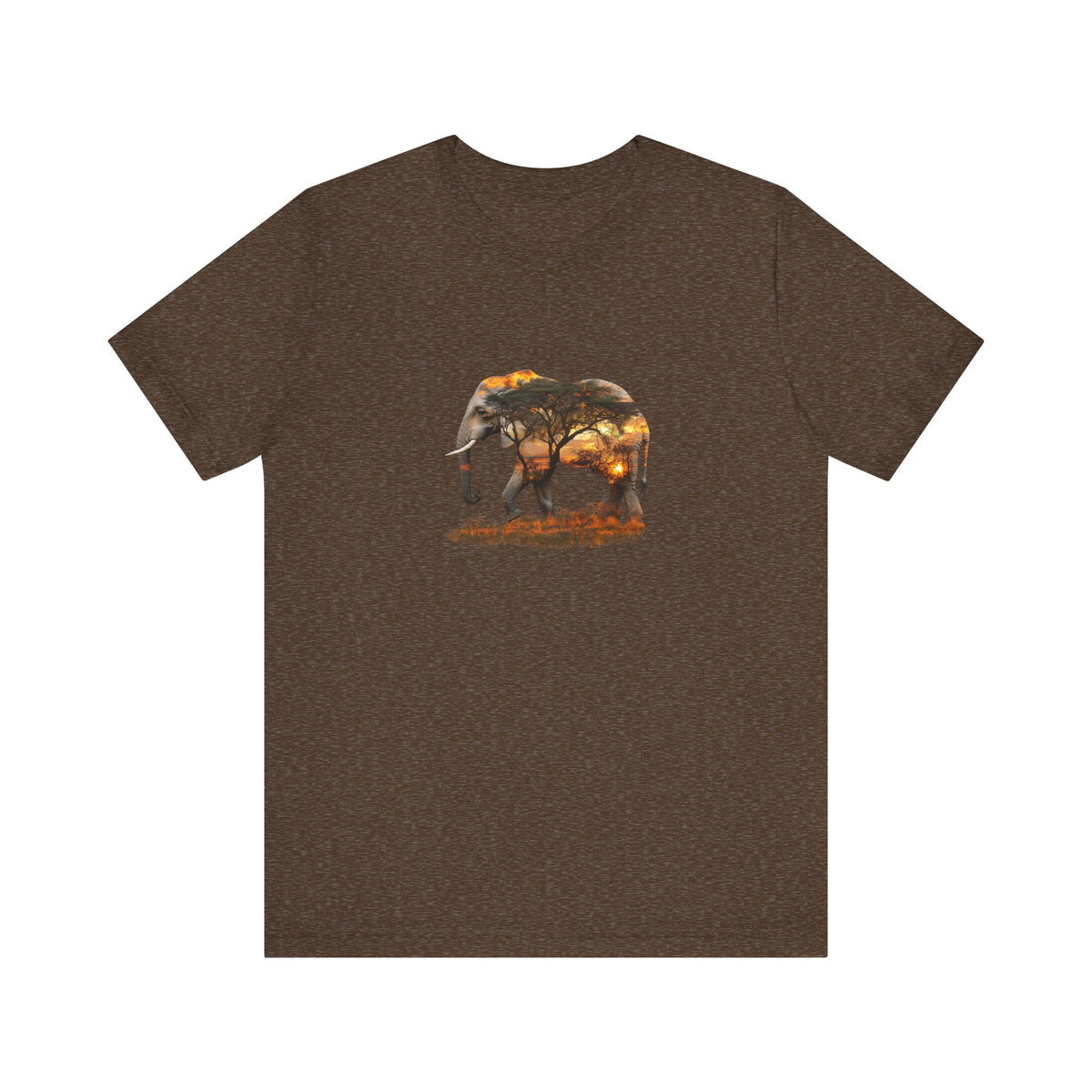 Elephant Sunset Unisex Jersey Tee