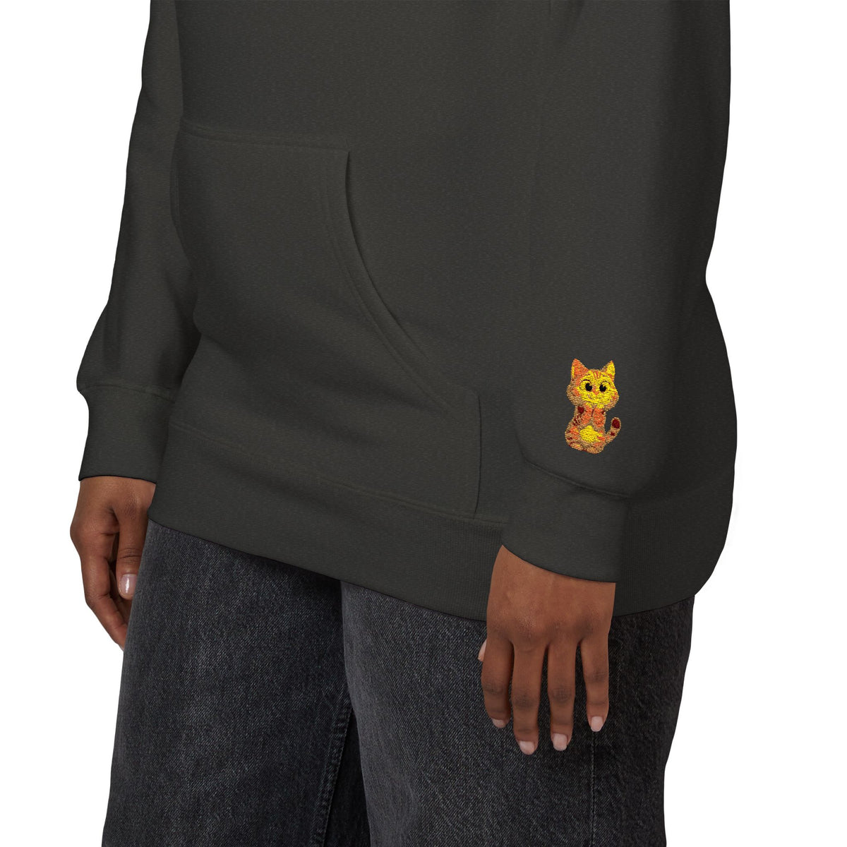 Cozy Fleece Hoodie with Cute Animal Design, Unisex Sweatshirt for Casual Outings, Gifts for Animal Lovers, Perfect for Fall and Winter