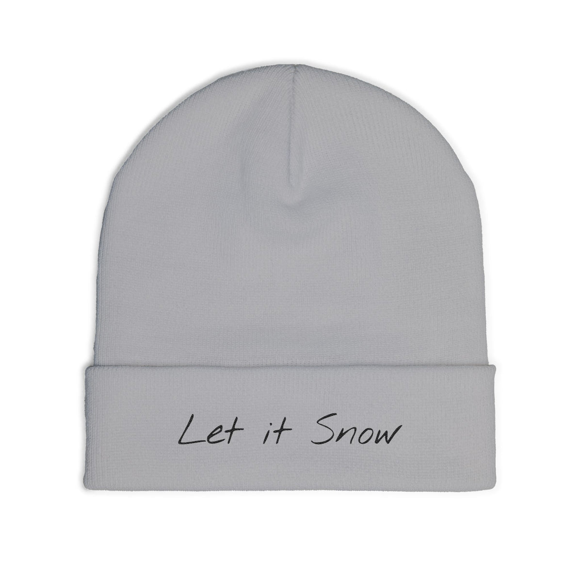 Knit Beanie Let it Snow