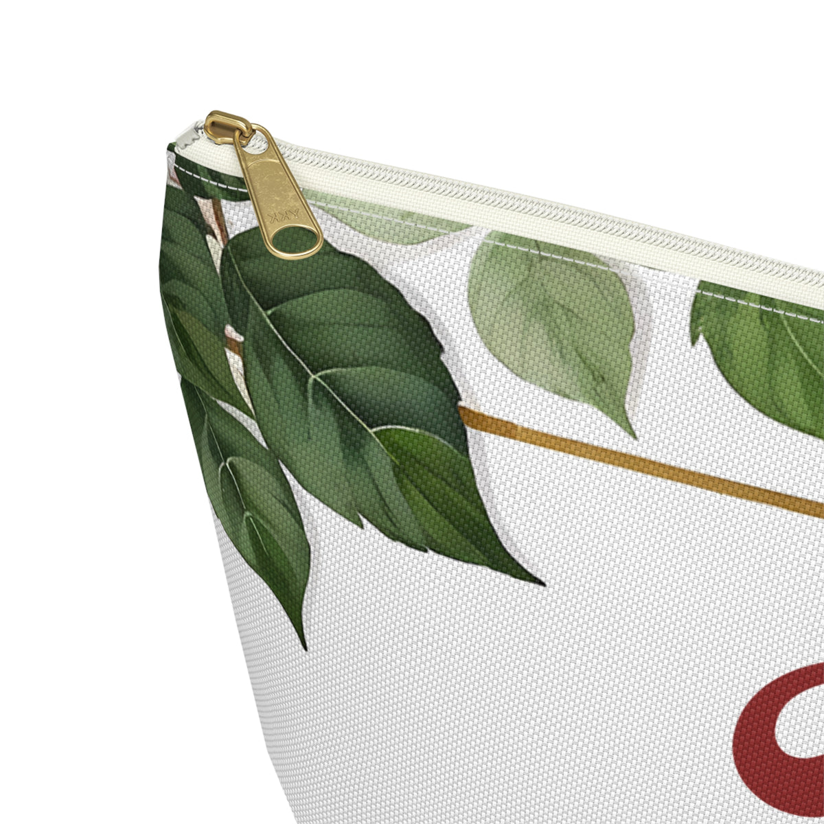 Personalized Floral Accessory Pouch, Makeup Bag, Gift for Her, Initial Pouch, Travel Organizer, Custom Cosmetic Bag