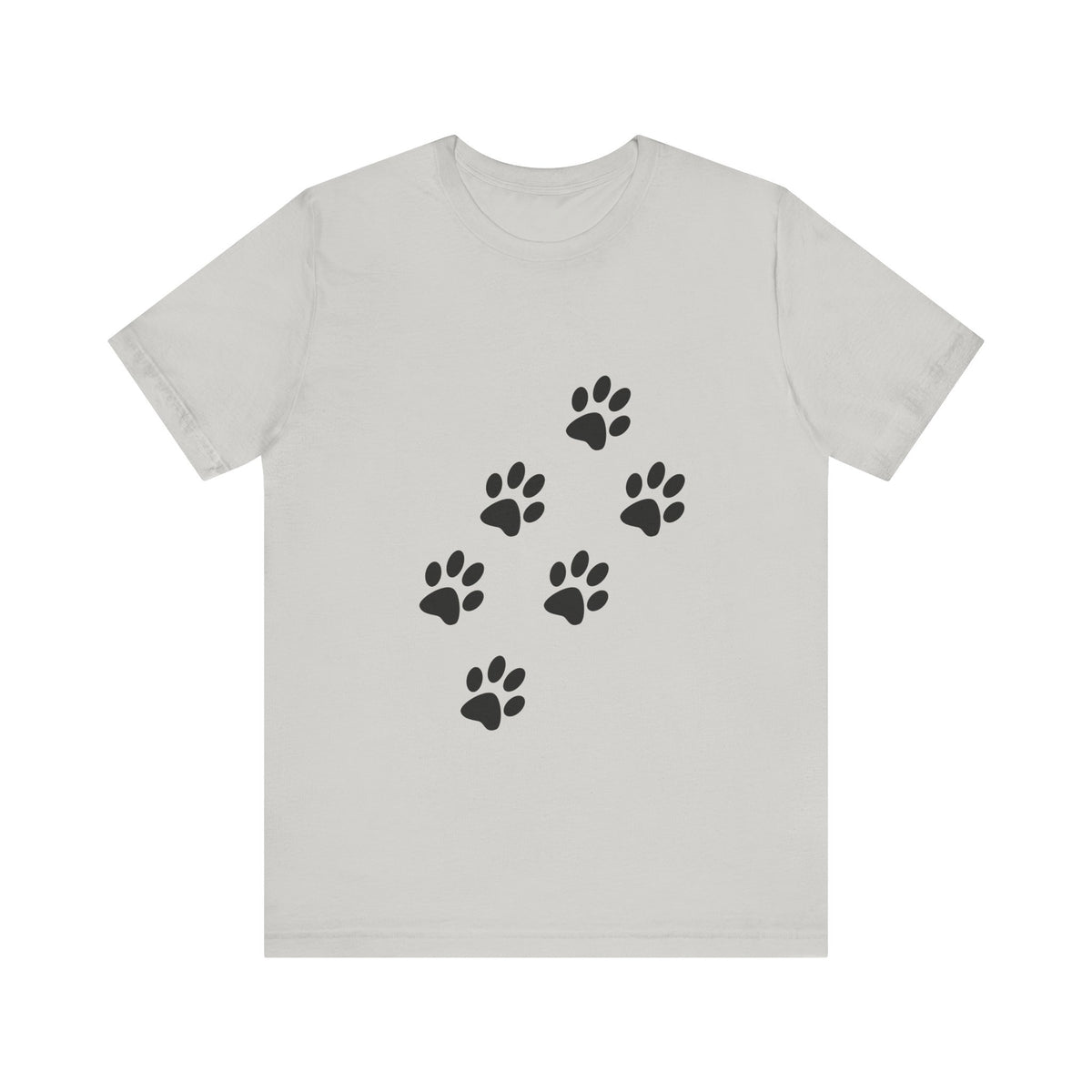Paw Print Short Sleeve Tee | Unisex Animal Lover Shirt, Pet Owner Gift, Casual Wear, Gifts for Dog Lovers, Comfortable T-Shirt