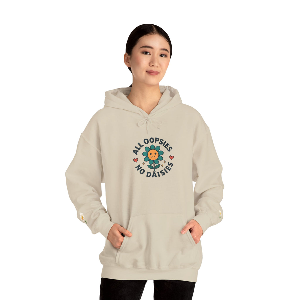 Psychedelic Floral Hoodie, Cozy Sweatshirt for Casual Style, Gift for Flower Lovers, Cute Streetwear, Spring Fashion, Art Tee