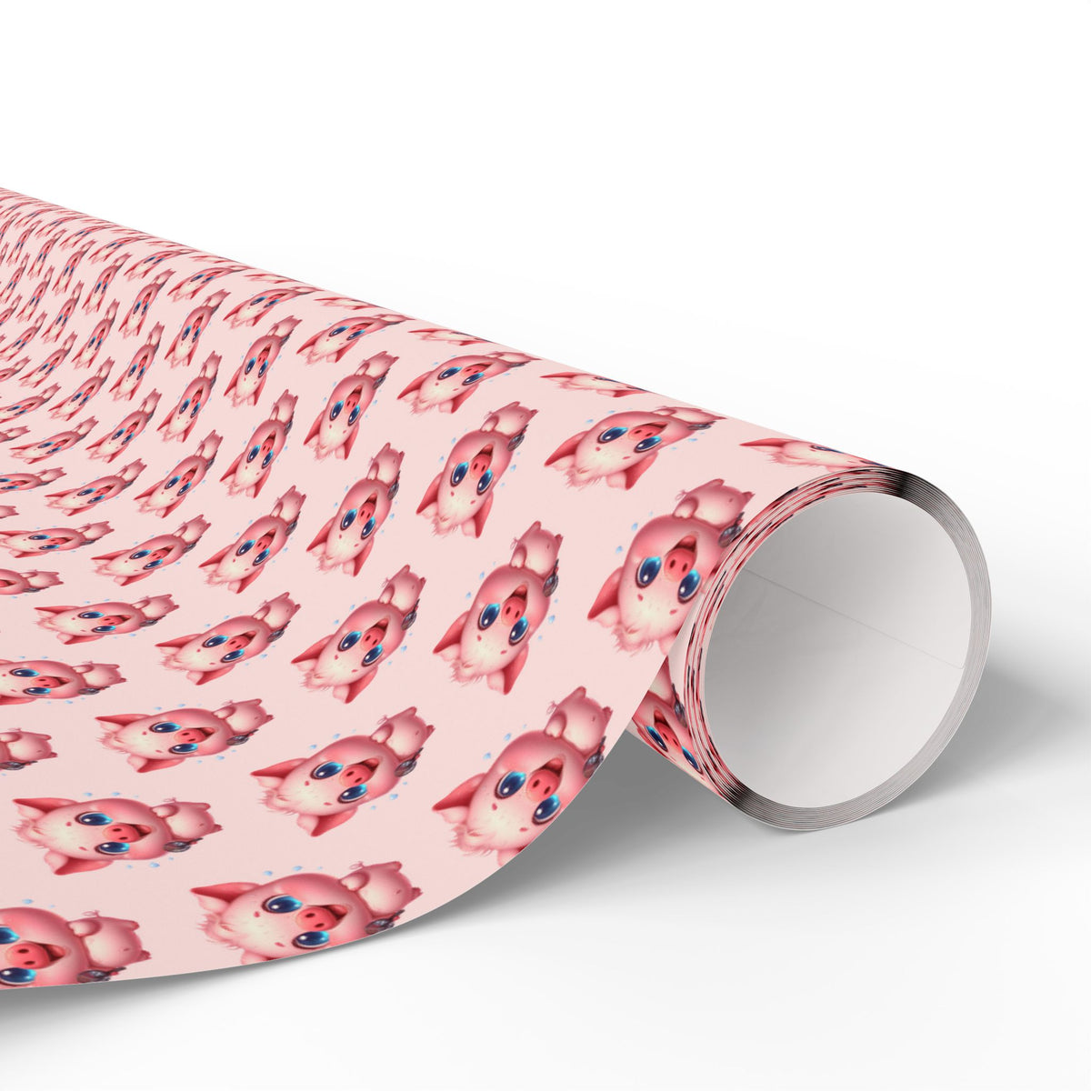 Cute Pig Pattern Wrapping Paper, Gift Wrap for Birthdays, Holidays, Baby Showers, Party Decor, Craft Projects