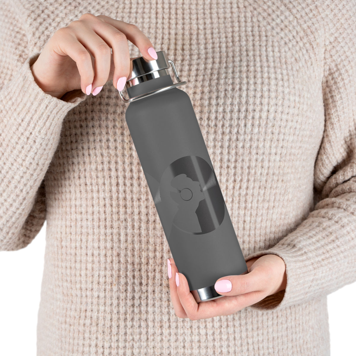 Stylish Copper Insulated Water Bottle for On-the-Go Hydration | Fitness, Travel, Eco-Friendly Gift, Unique Design, 22oz