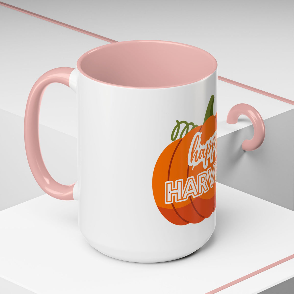 Happy Harvest Pumpkin Coffee Mug, Fall Mug, Seasonal Decor, Gift for Coffee Lovers, Autumn Vibes, Halloween Decoration