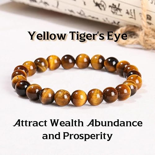 Triple Protection Tigers Eye Black Obsidian and Hematite Beaded Bracelets for Men Women Natural Stone Crystal Beads Bracelet