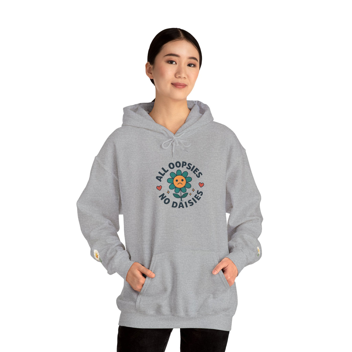 Psychedelic Floral Hoodie, Cozy Sweatshirt for Casual Style, Gift for Flower Lovers, Cute Streetwear, Spring Fashion, Art Tee