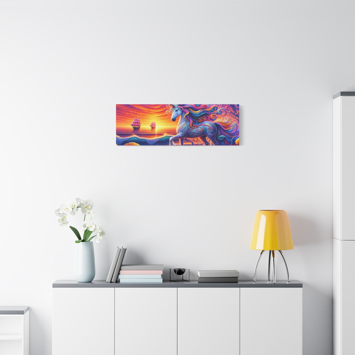 Matte Canvas, Stretched, 1.25" Unicorn