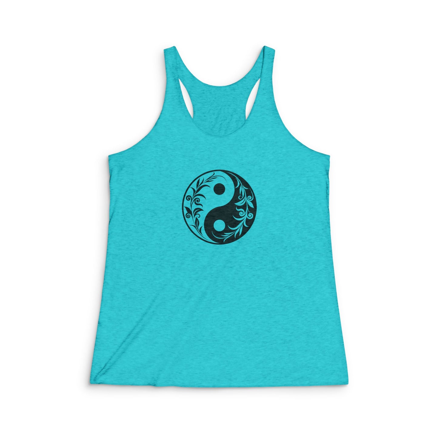 Yin Yang Women's Tri-Blend Racerback Tank Top