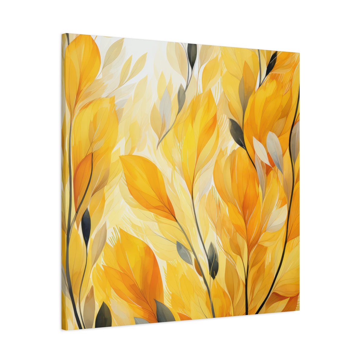 Gorgeous Yellow Matte Canvas Art Print, Stretched, 1.25"