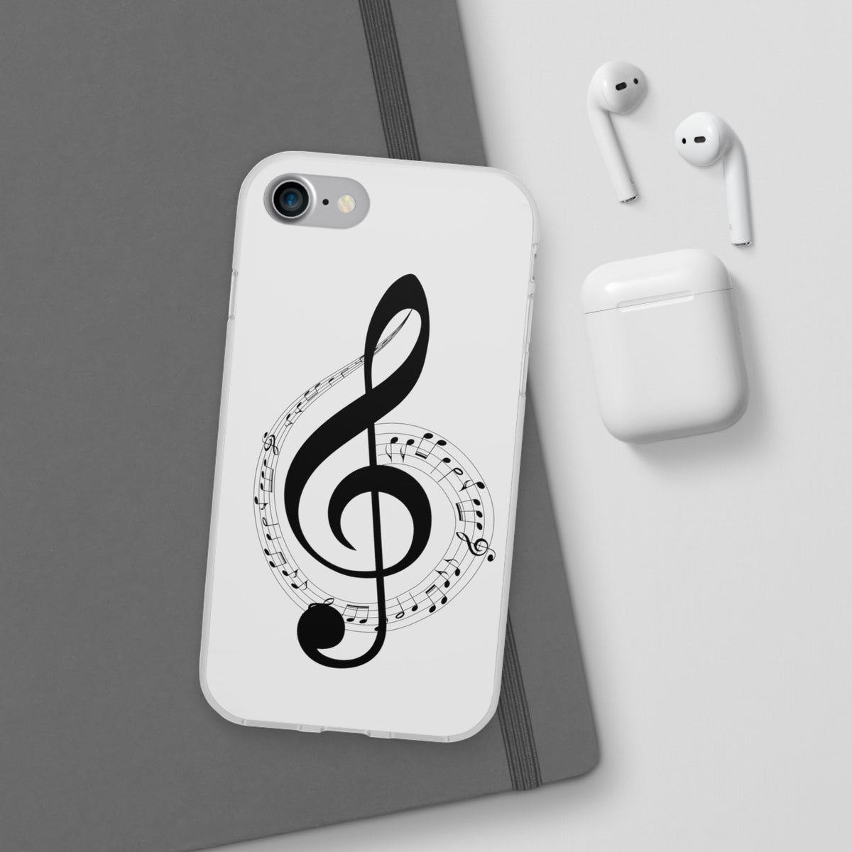 Phone Case — Musical Treble Clef Design