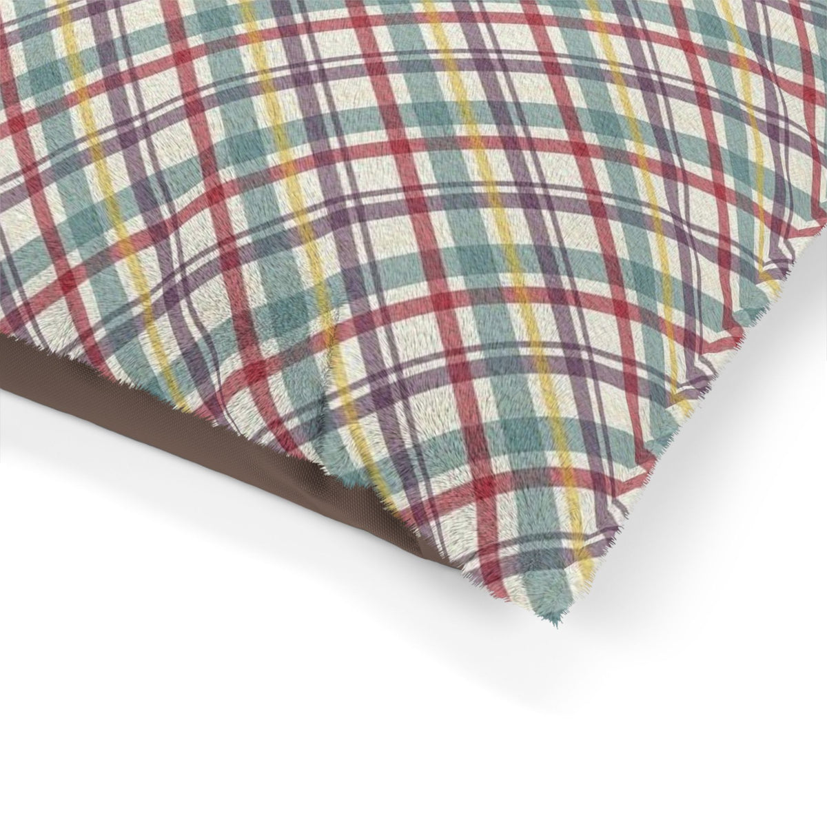 Cozy Plaid Pet Bed for Cats and Dogs, Comfortable Dog Bed, Soft Pet Cushion, Modern Pet Furniture, Stylish Dog Bed