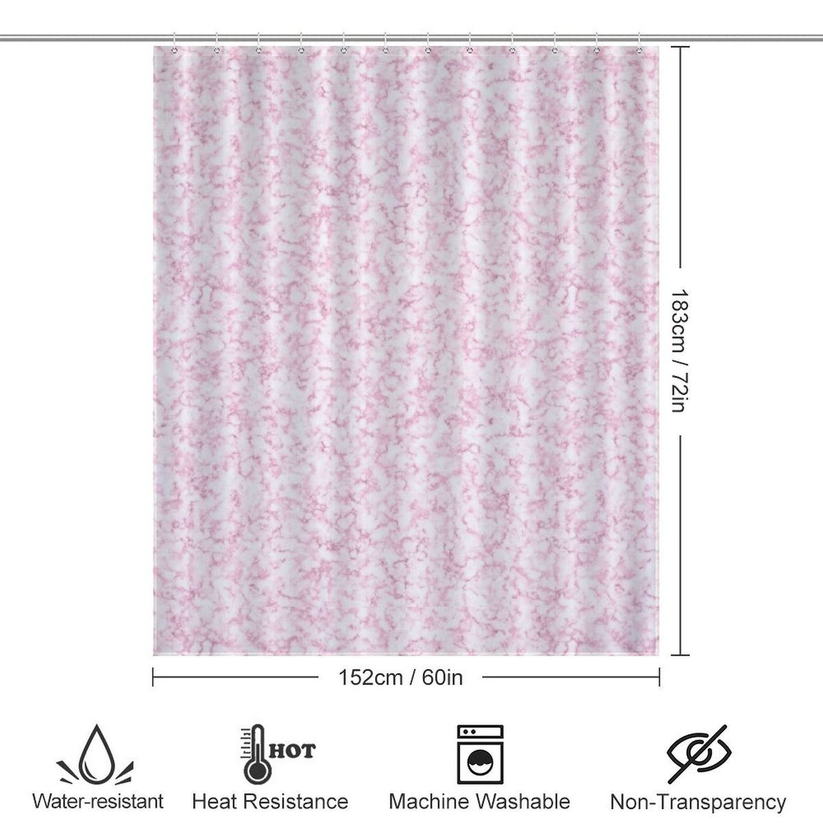 Pink Shower Curtain