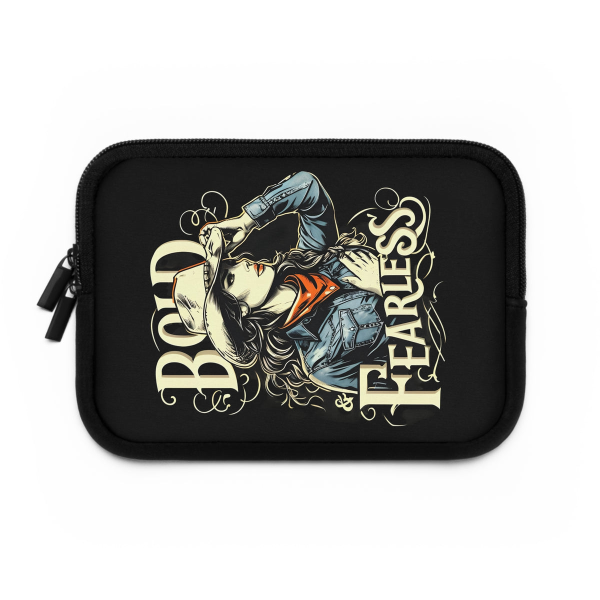 Bold & Fearless Laptop Sleeve - Western Decor, Cowgirl Gift, Tech Organizer, Stylish Sleeve, Unique Laptop Case