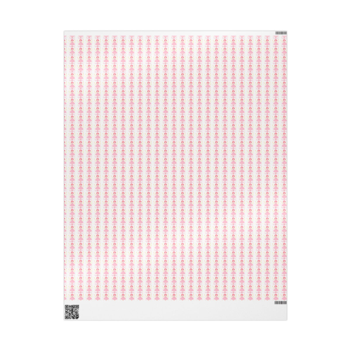 Pink Heart Pattern Wrapping Paper Roll — Cute Valentine & Birthday Gift Wrap