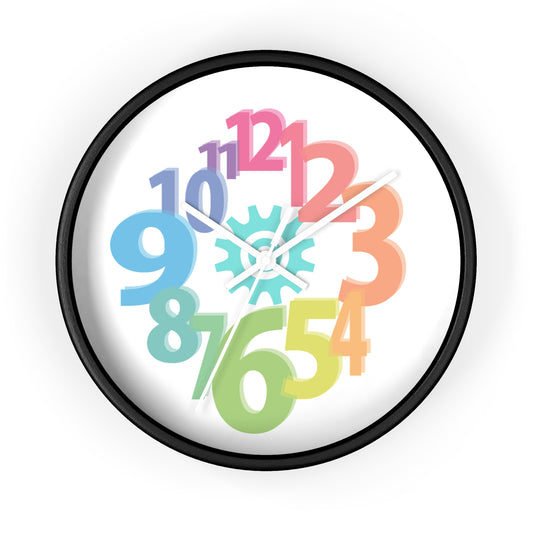 Colorful Number Wall Clock, Modern Home Decor, Unique Gift for Kids