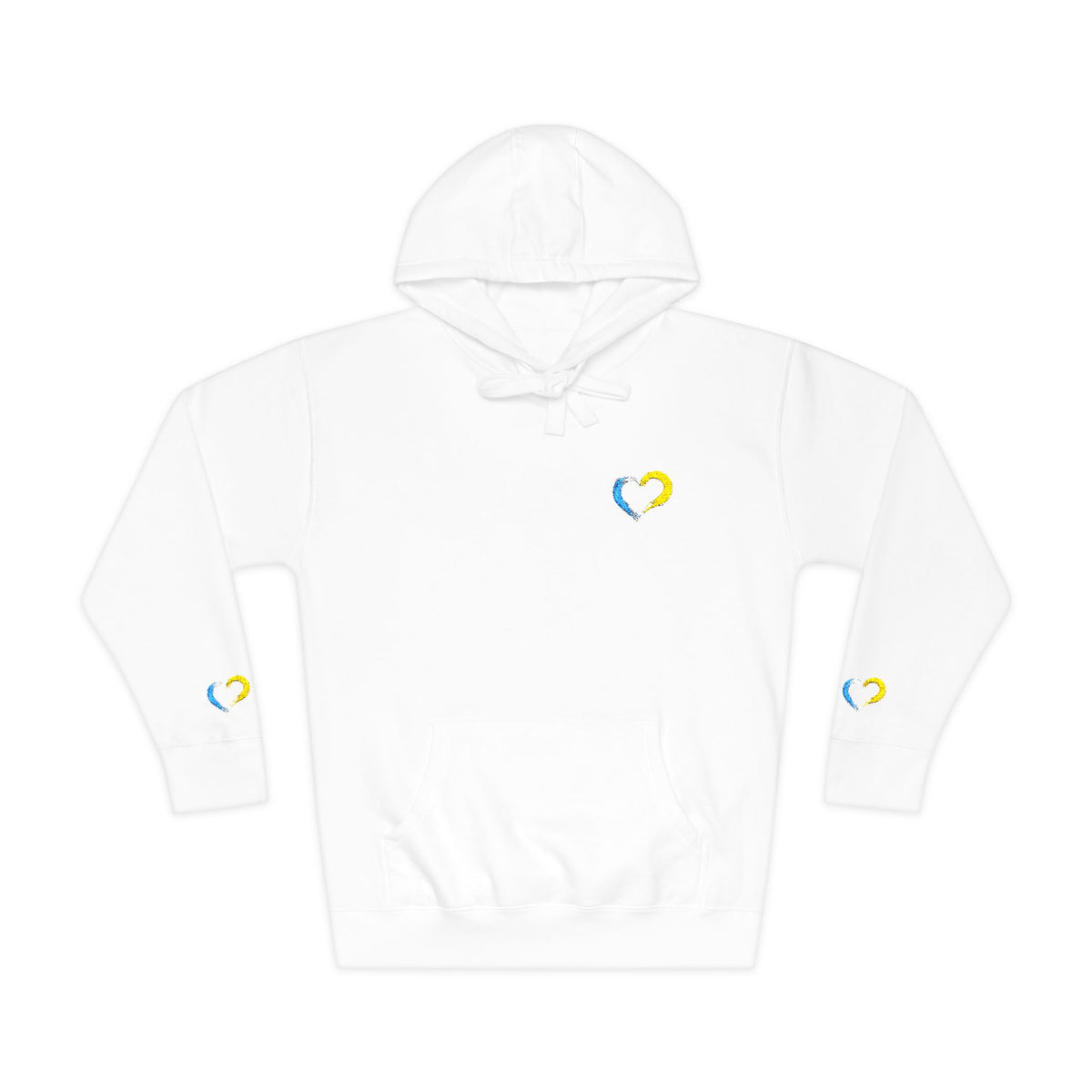 Colorful Heart Unisex Fleece Hoodie | Cozy Gift for Friends, Valentine's Day, Anniversary, Casual Wear, Spring Fashion