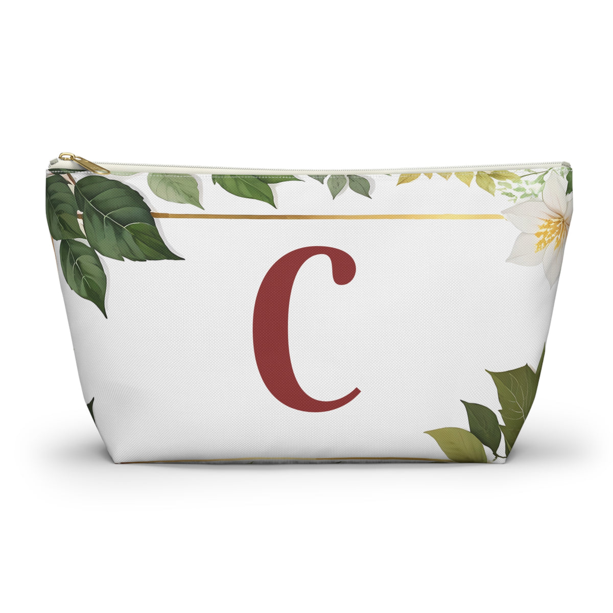 Copy of Personalized Floral Accessory Pouch, Makeup Bag, Gift for Her, Initial Pouch, Travel Organizer, Custom Cosmetic Bag