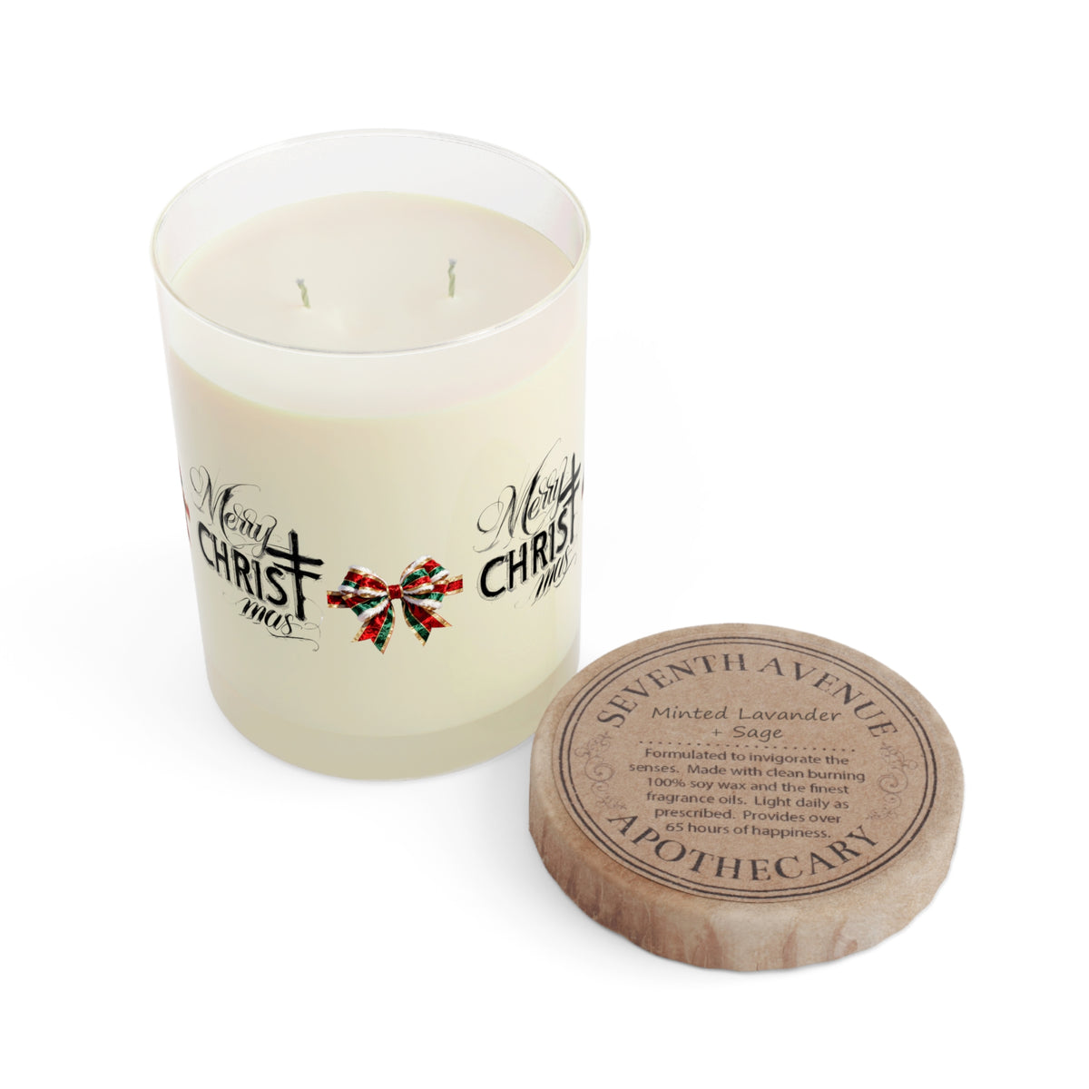 Christmas Scented Candle - Merry Christmas Decor, Holiday Gift, Aromatherapy, Home Fragrance, Festive Ambiance