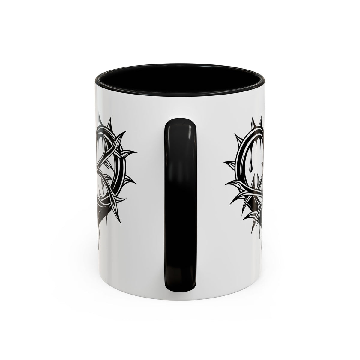 Gothic Heart Mug, Unique Art Coffee Cup for Gifting, Gothic Home Decor, Perfect for Friends, Gothic Style Drinkware