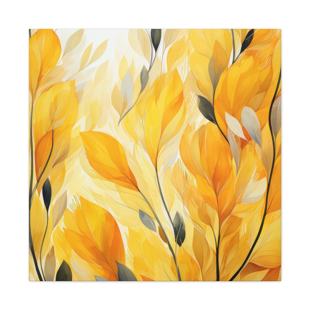 Gorgeous Yellow Matte Canvas Art Print, Stretched, 1.25"