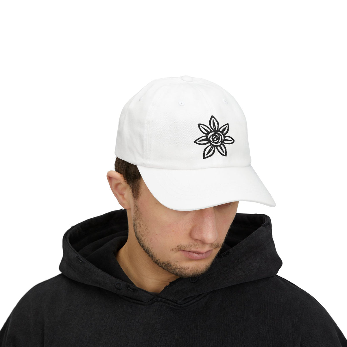 Classic Embroidered Dad Cap | Floral Design Hat | Unisex Casual Cap | Perfect Gift for Dad | Summer Accessory | Streetwear