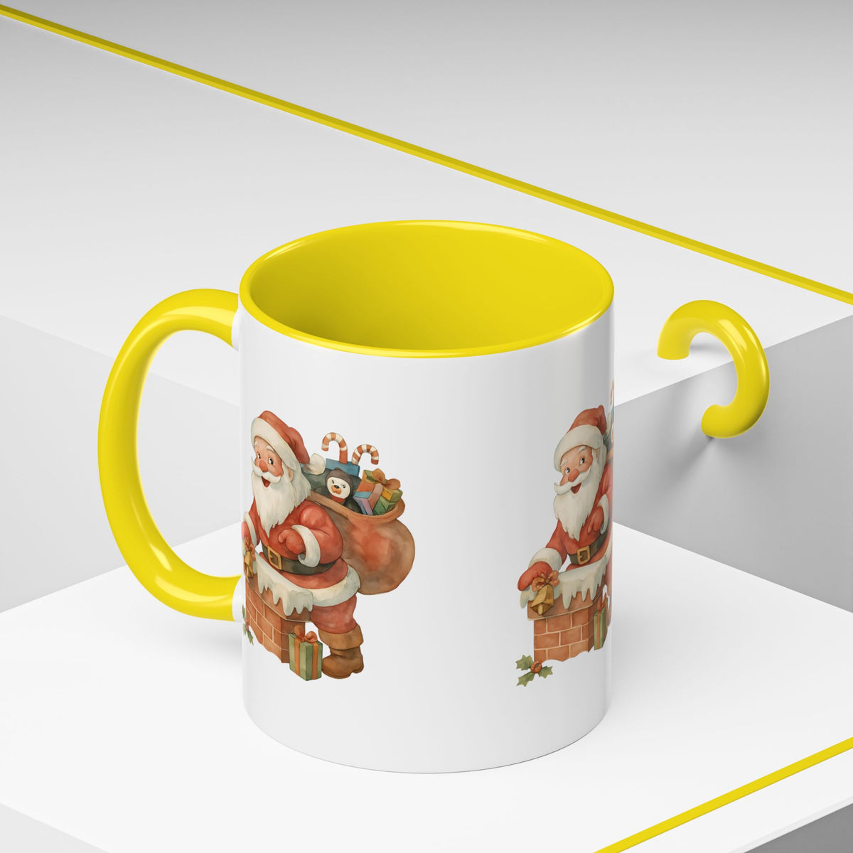 Festive Santa Coffee Mug, Holiday Gift, Christmas Decorations, Cozy Kitchen, Unique Mug, Santa-Themed Drinkware