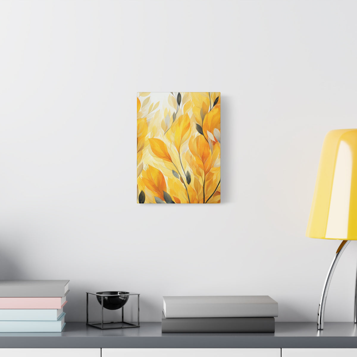 Gorgeous Yellow Matte Canvas Art Print, Stretched, 1.25"