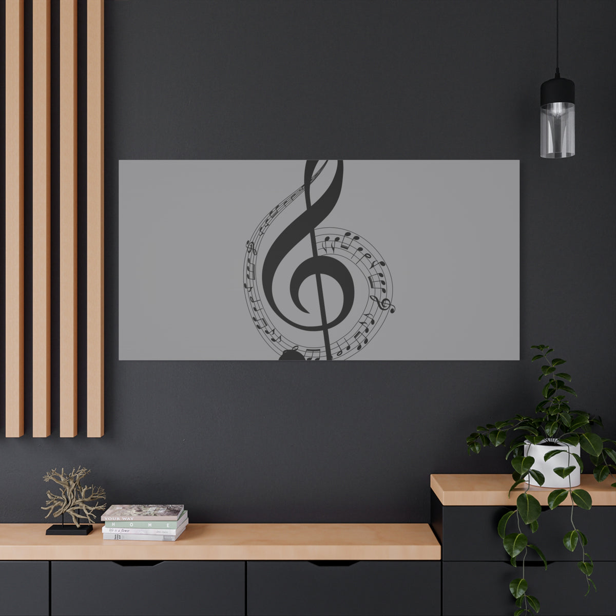 Musical Notes Canvas Print, Wall Art for Musicians, Music Lovers, Home Decor, Gift for Music Teacher, Birthday, Housewarming