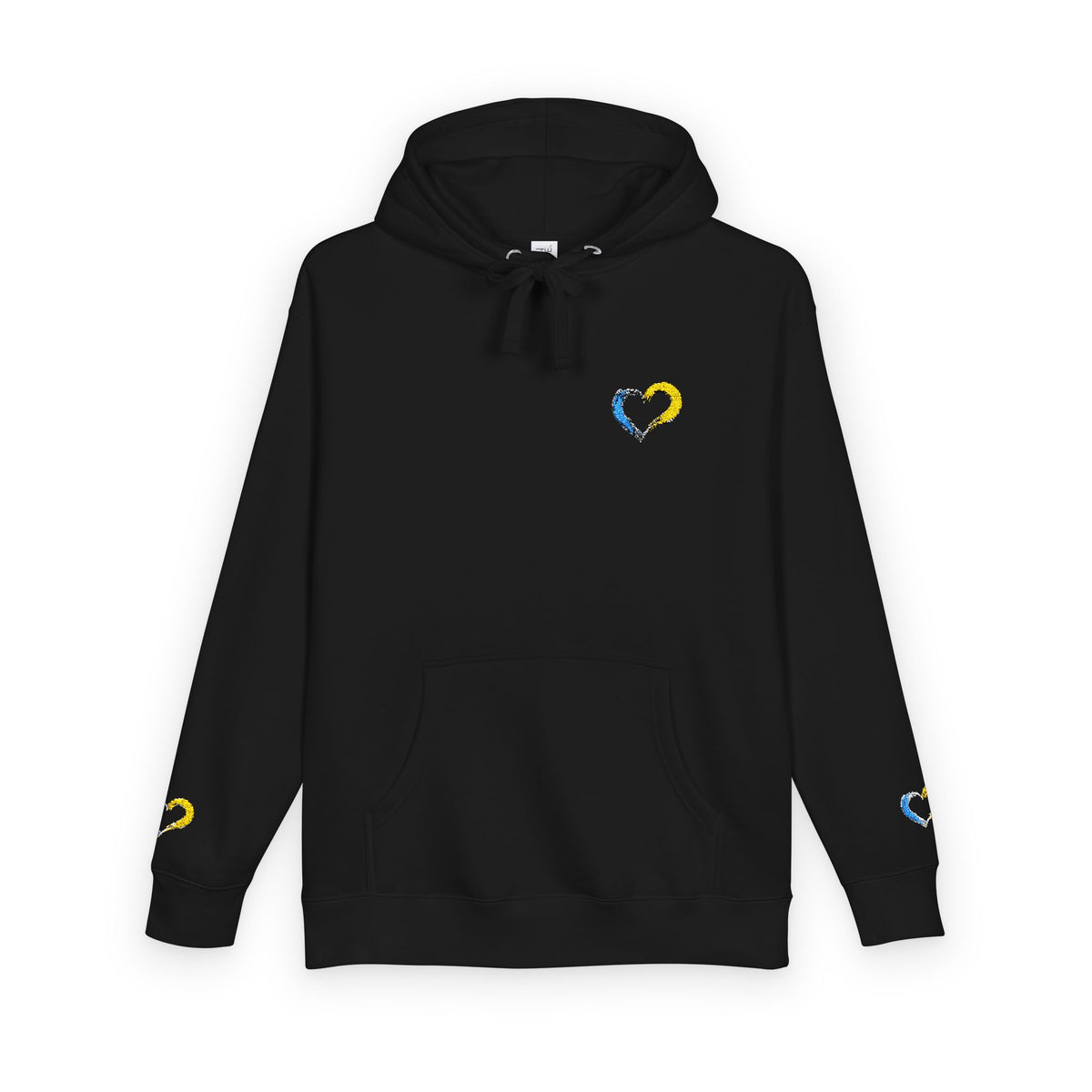 Colorful Heart Unisex Fleece Hoodie | Cozy Gift for Friends, Valentine's Day, Anniversary, Casual Wear, Spring Fashion