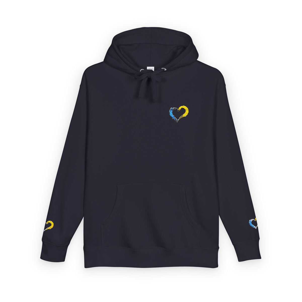 Colorful Heart Unisex Fleece Hoodie | Cozy Gift for Friends, Valentine's Day, Anniversary, Casual Wear, Spring Fashion