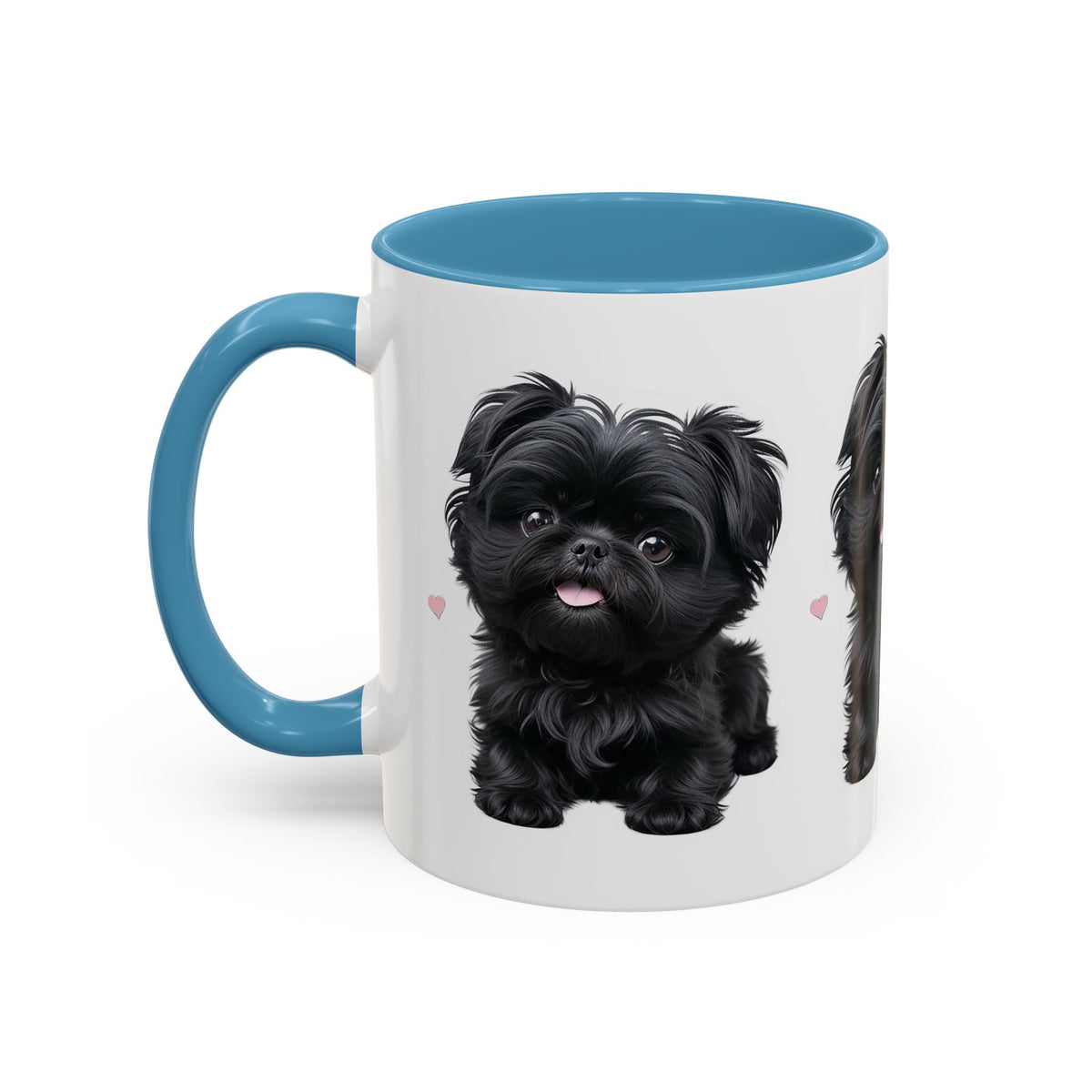 Cute Pug Accent Coffee Mug, Pet Lover Gift, Coffee Cup, Dog Mom Mug, Black Dog Ceramic Mug