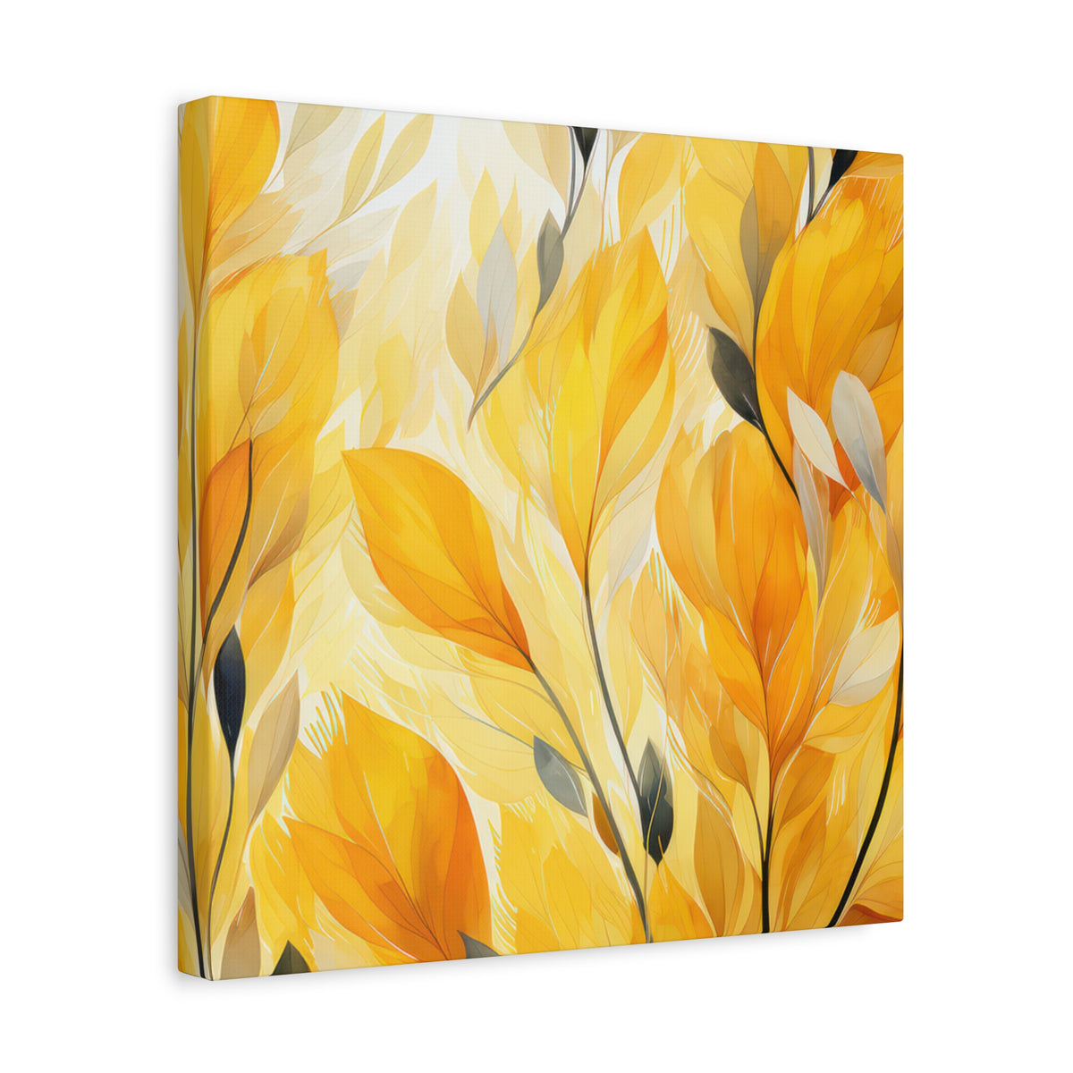 Gorgeous Yellow Matte Canvas Art Print, Stretched, 1.25"