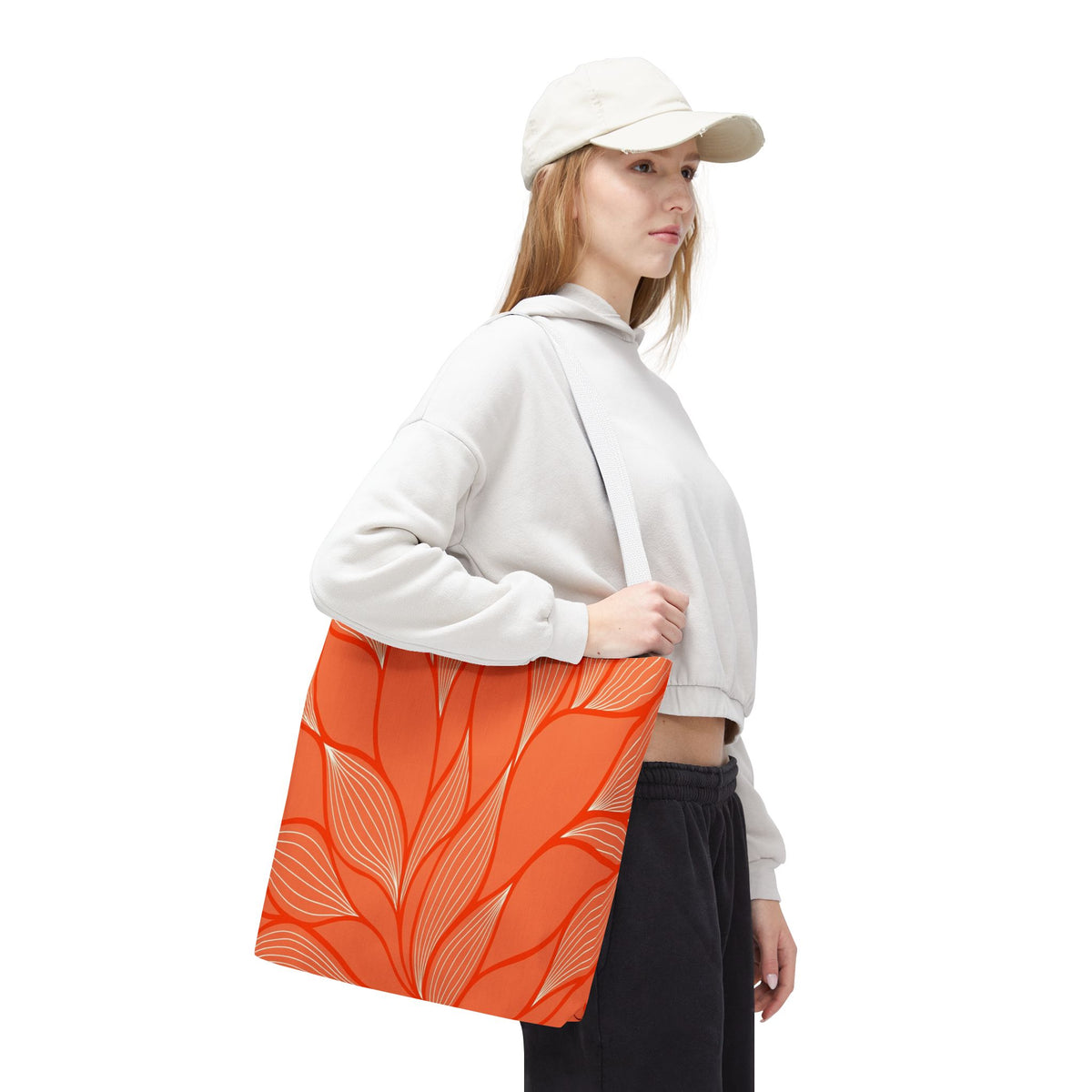 Vibrant Leafy Tote Bag, Stylish Grocery Bag, Eco-Friendly Shopping Tote, Floral Summer Tote, Gift for Plant Lovers