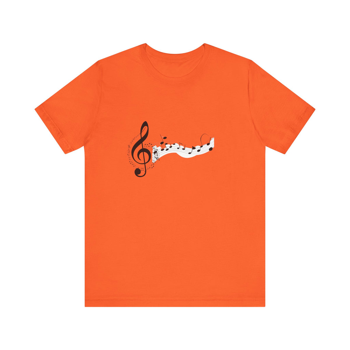 Musical Notes Short Sleeve Tee for Music Lovers